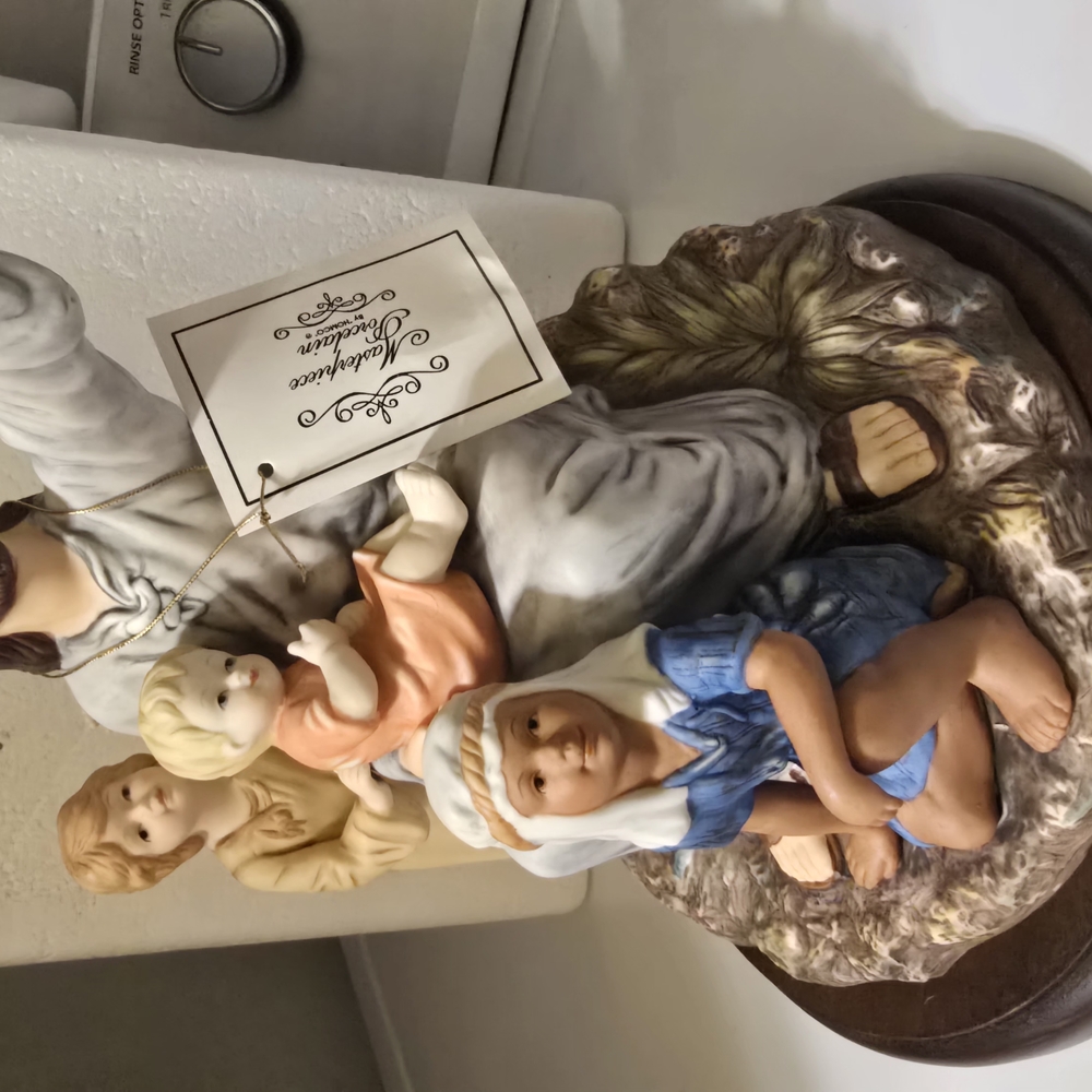 Homco White and Blue Ceramic Decor Accents